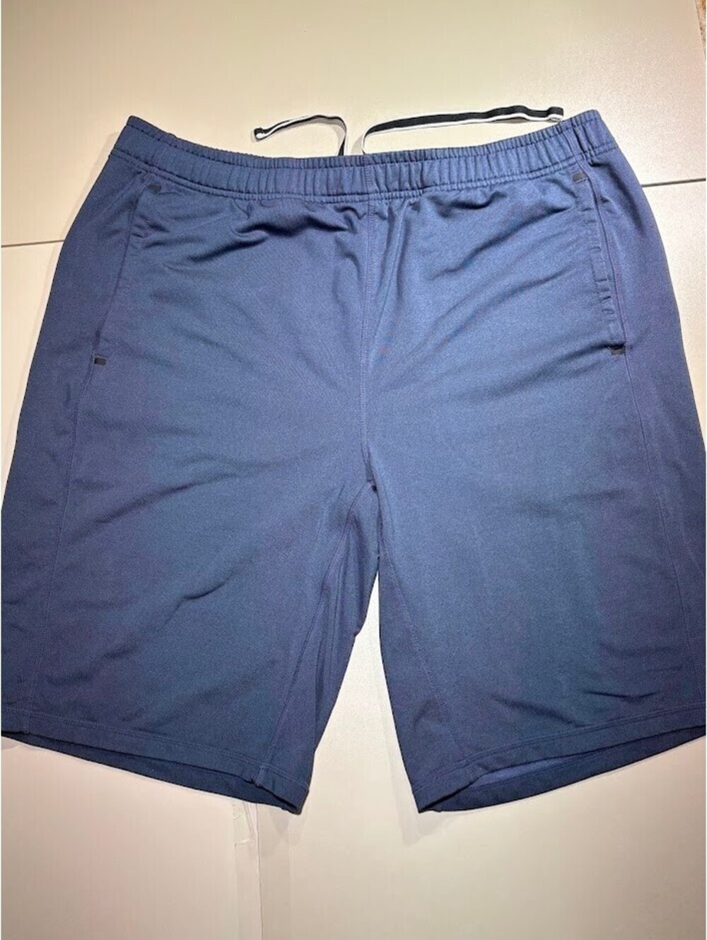 Zoot Sports Mens Elite Linerless Athletic Workout Shorts Blue Medium Zip Pocket